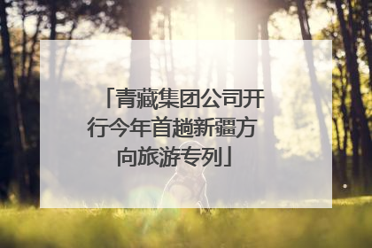 青藏集团公司开行今年首趟新疆方向旅游专列