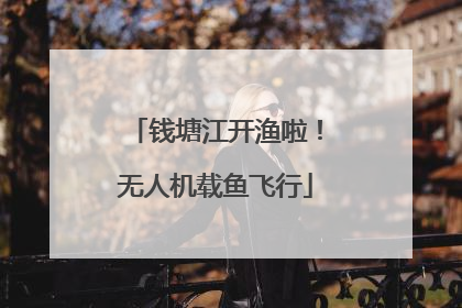 钱塘江开渔啦！无人机载鱼飞行