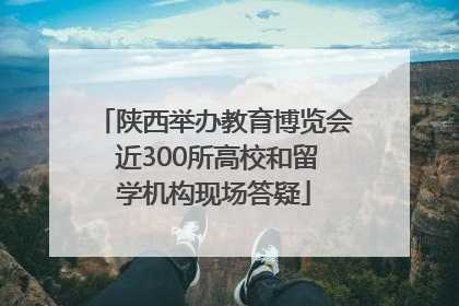 陕西举办教育博览会 近300所高校和留学机构现场答疑