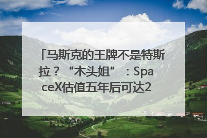 马斯克的王牌不是特斯拉？“木头姐”：SpaceX估值五年后可达2.5万亿美元！