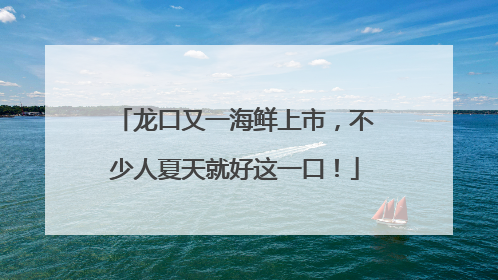 龙口又一海鲜上市，不少人夏天就好这一口！