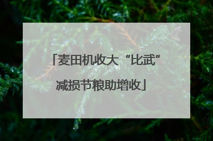 麦田机收大“比武” 减损节粮助增收