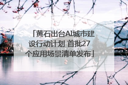 黄石出台AI城市建设行动计划 首批27个应用场景清单发布