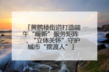 黄鹤楼街道打造端午“暖新”服务矩阵，“立体关怀”守护城市“摆渡人”