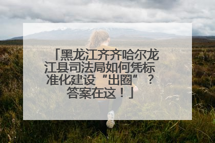 黑龙江齐齐哈尔龙江县司法局如何凭标准化建设“出圈”？答案在这！