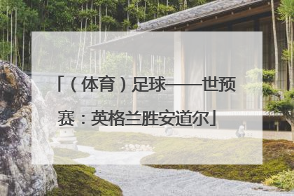 （体育）足球——世预赛：英格兰胜安道尔