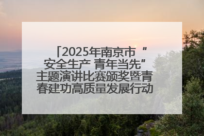 2025年南京市“安全生产 青年当先”主题演讲比赛颁奖暨青春建功高质量发展行动出征仪式举行