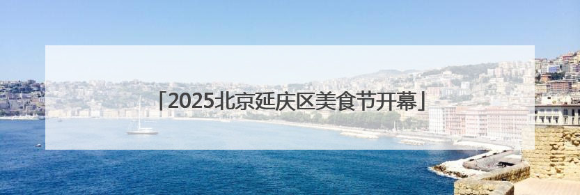 2025北京延庆区美食节开幕