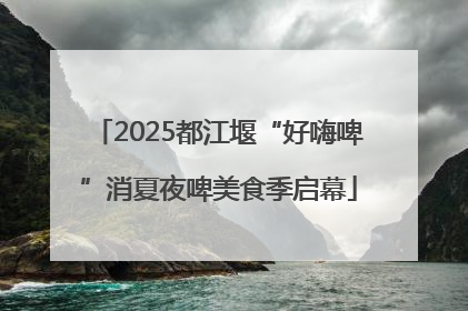 2025都江堰“好嗨啤”消夏夜啤美食季启幕