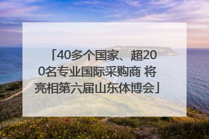 40多个国家、超200名专业国际采购商 将亮相第六届山东体博会
