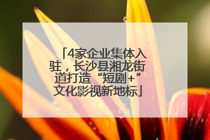 4家企业集体入驻，长沙县湘龙街道打造“短剧+”文化影视新地标