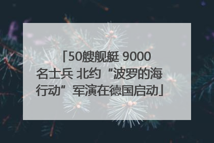 50艘舰艇 9000名士兵 北约“波罗的海行动”军演在德国启动