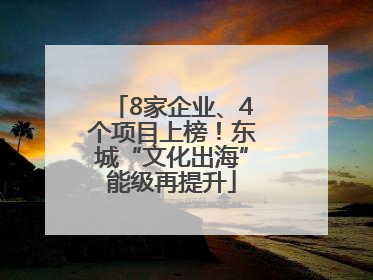 8家企业、4个项目上榜！东城“文化出海”能级再提升